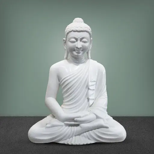 Buddha White marble Statue